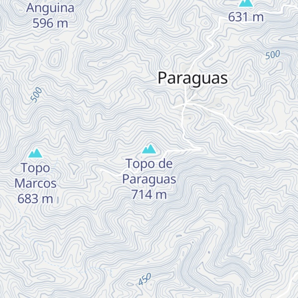 Map of Topo de Paraguas