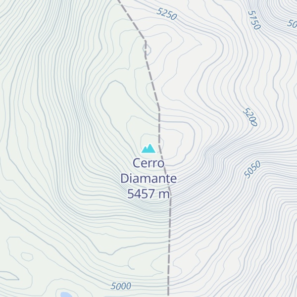 Map of Cerro Diamante