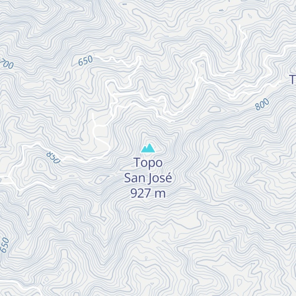 Map of Topo San José