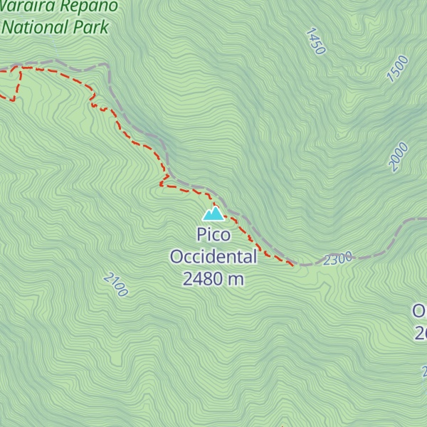 Map of Pico Occidental