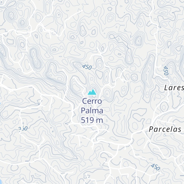 Map of Cerro Palma