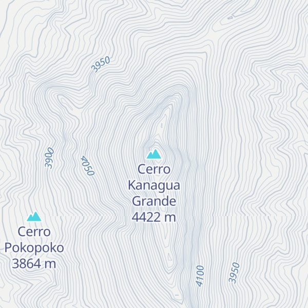 Map of Cerro Kanagua Grande