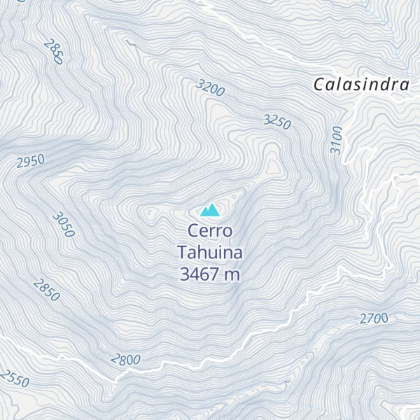 Map of Cerro Tahuina