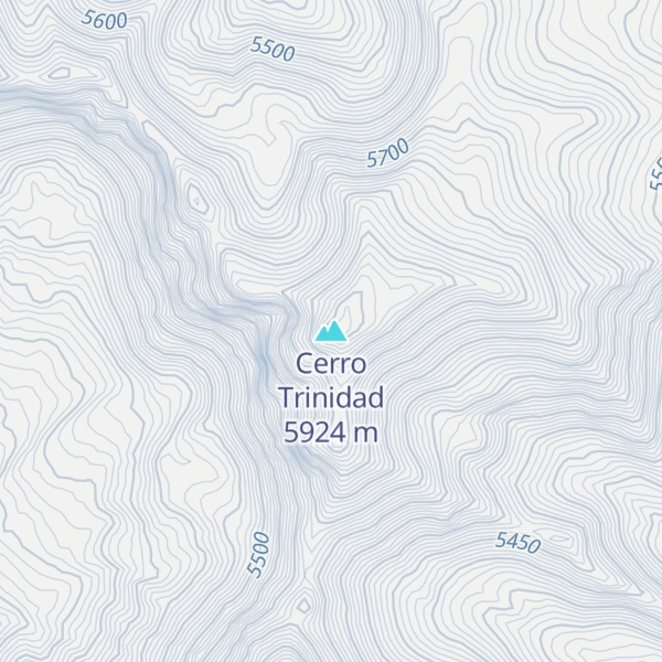Map of Cerro Trinidad