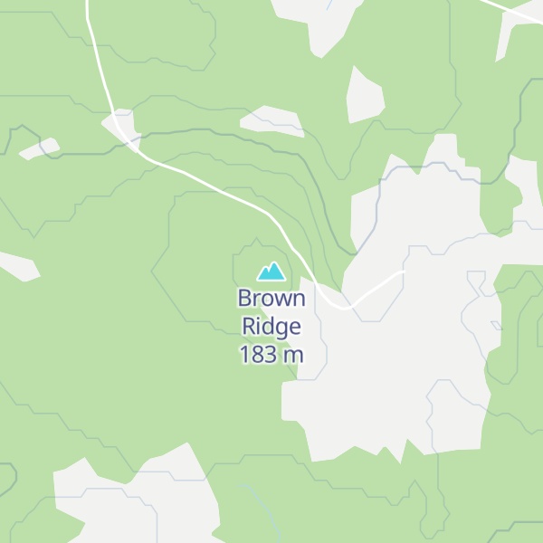 Map of Brown Ridge