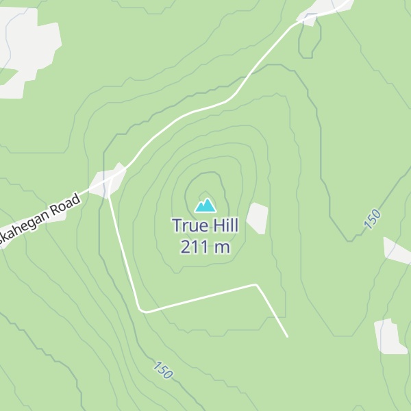 Map of True Hill