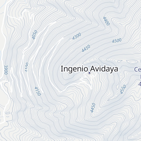 Map of Cerro Tetilla