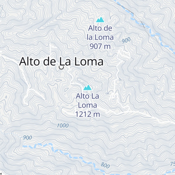 Map of Alto La Loma