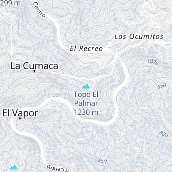 Map of Topo El Palmar
