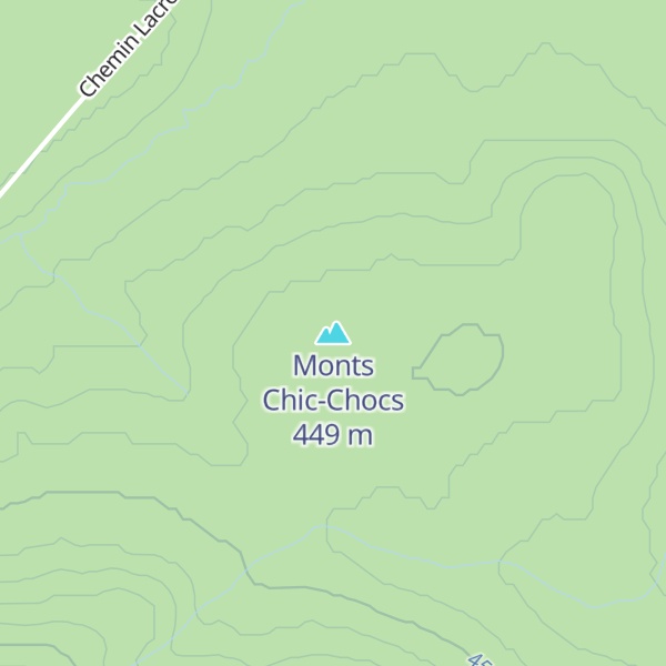 Map of Monts Chic-Chocs