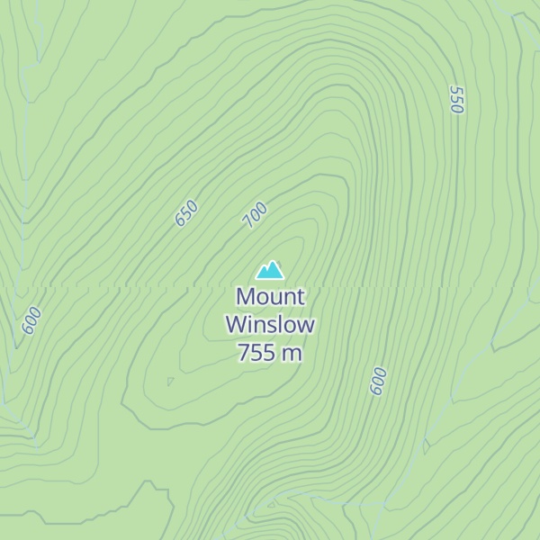 Map of Mount Winslow