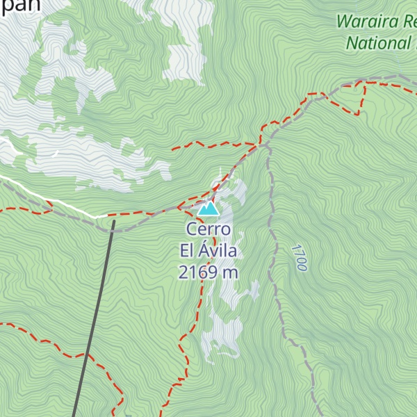 Map of Cerro El Ávila