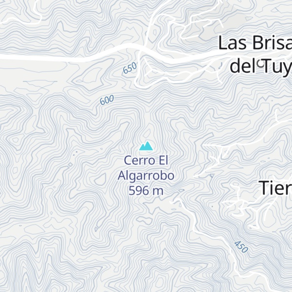 Map of Cerro El Algarrobo