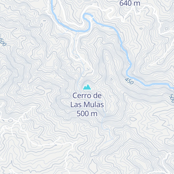 Map of Cerro de Las Mulas