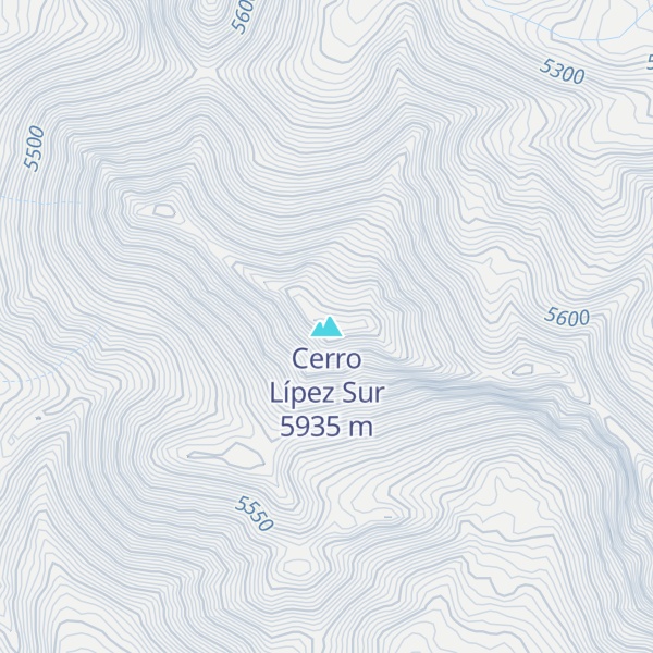Map of Cerro Lípez Sur