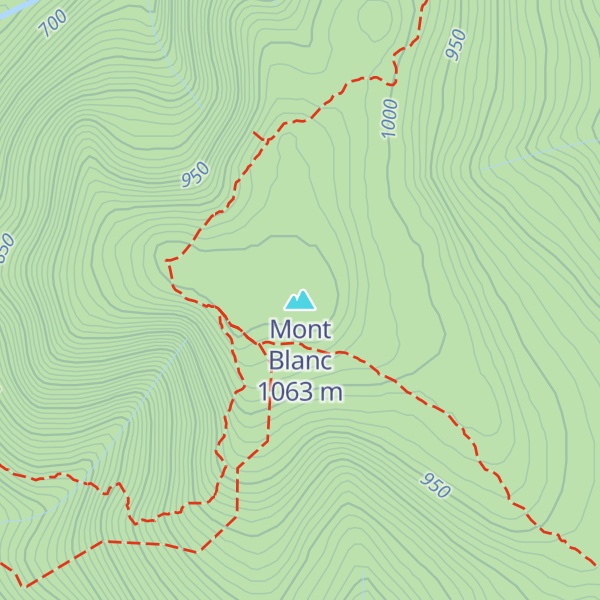 Map of Mont Blanc
