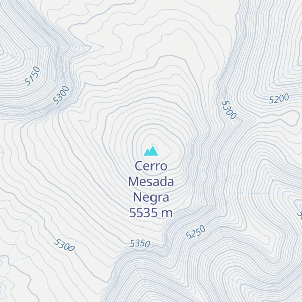 Map of Cerro Mesada Negra