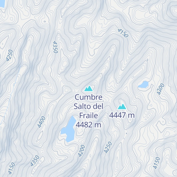 Map of Cumbre Salto del Fraile