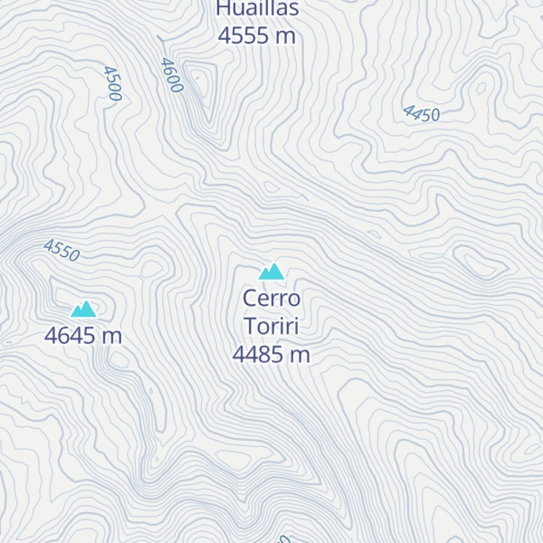 Map of Cerro Toriri