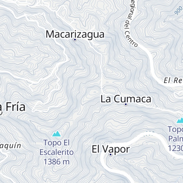 Map of Cerro La Cumaca