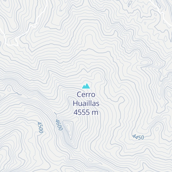 Map of Cerro Huaillas