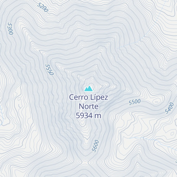 Map of Cerro Lípez Norte