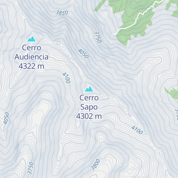 Map of Cerro Sapo
