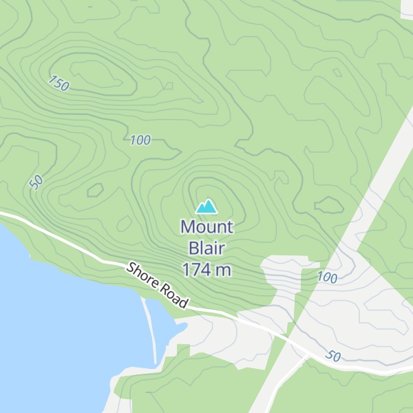 Map of Mount Blair