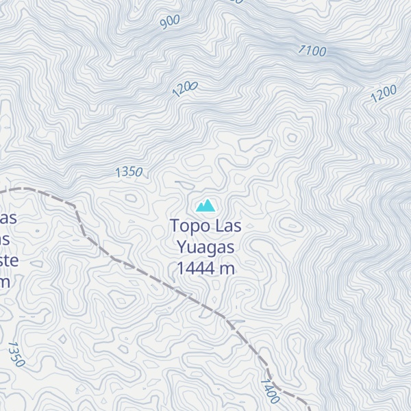 Map of Topo Las Yuagas