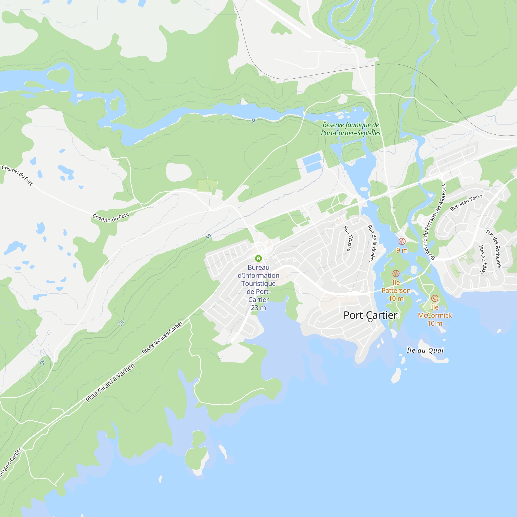 Bureau d'Information Touristique de Port-Cartier map