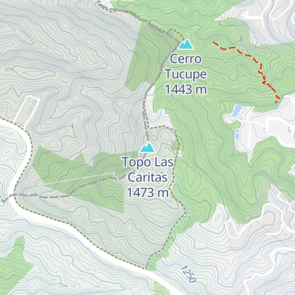 Map of Topo Las Caritas