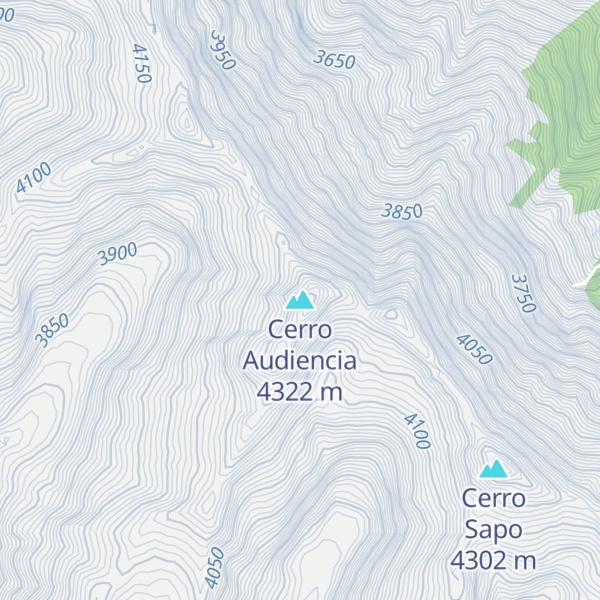 Map of Cerro Audiencia