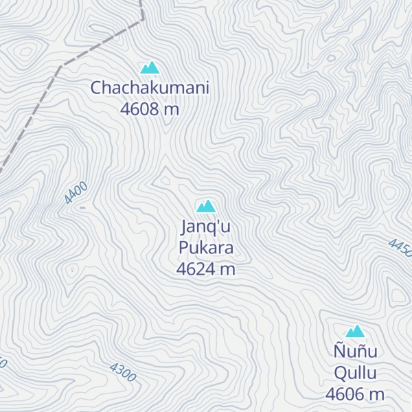 Map of Janq'u Pukara