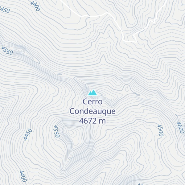Map of Cerro Condeauque