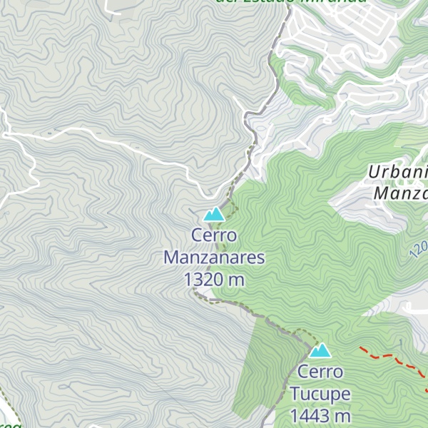 Map of Cerro Manzanares