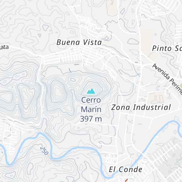 Map of Cerro Marín
