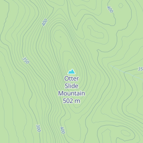 Map of Otter Slide Mountain