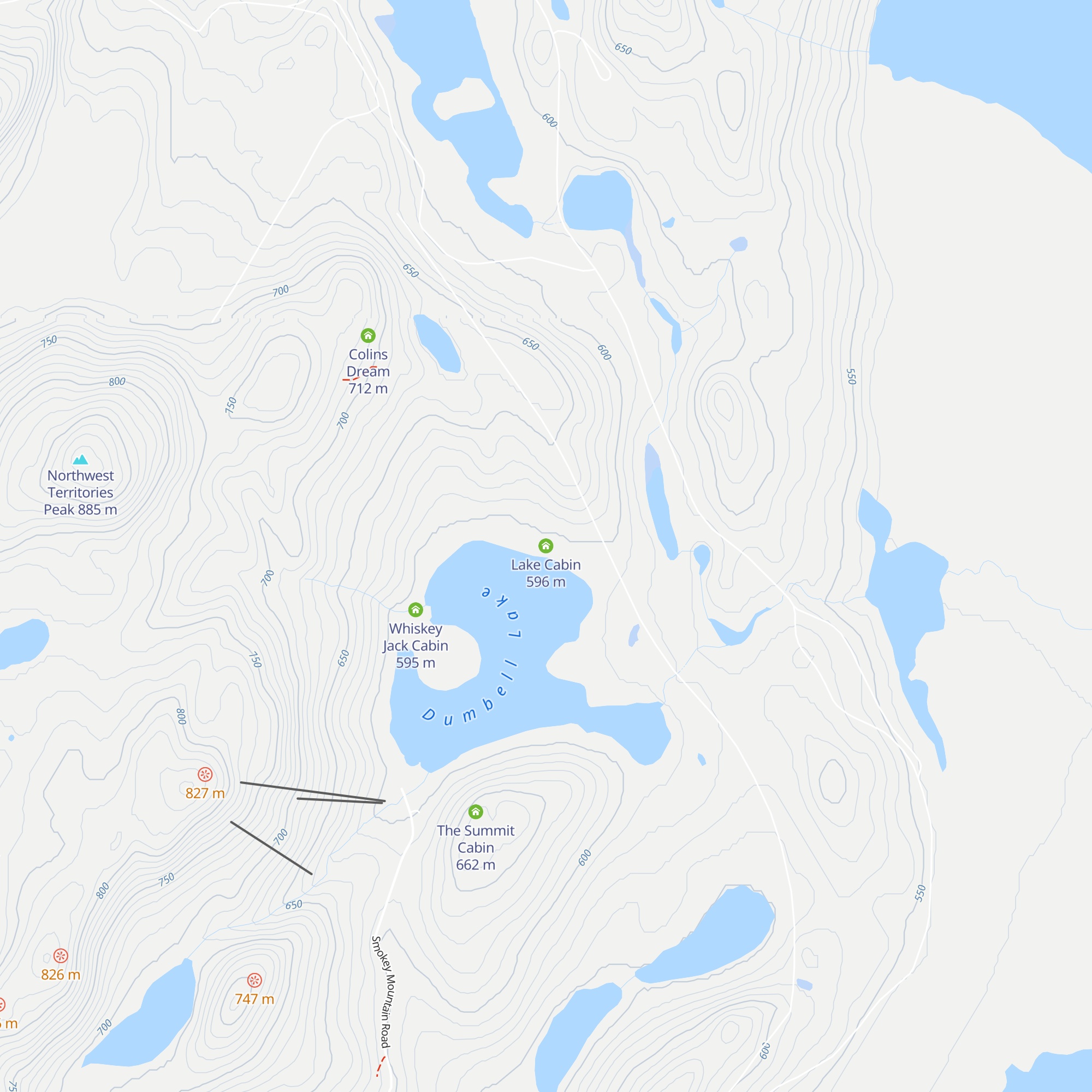 Lake Cabin map