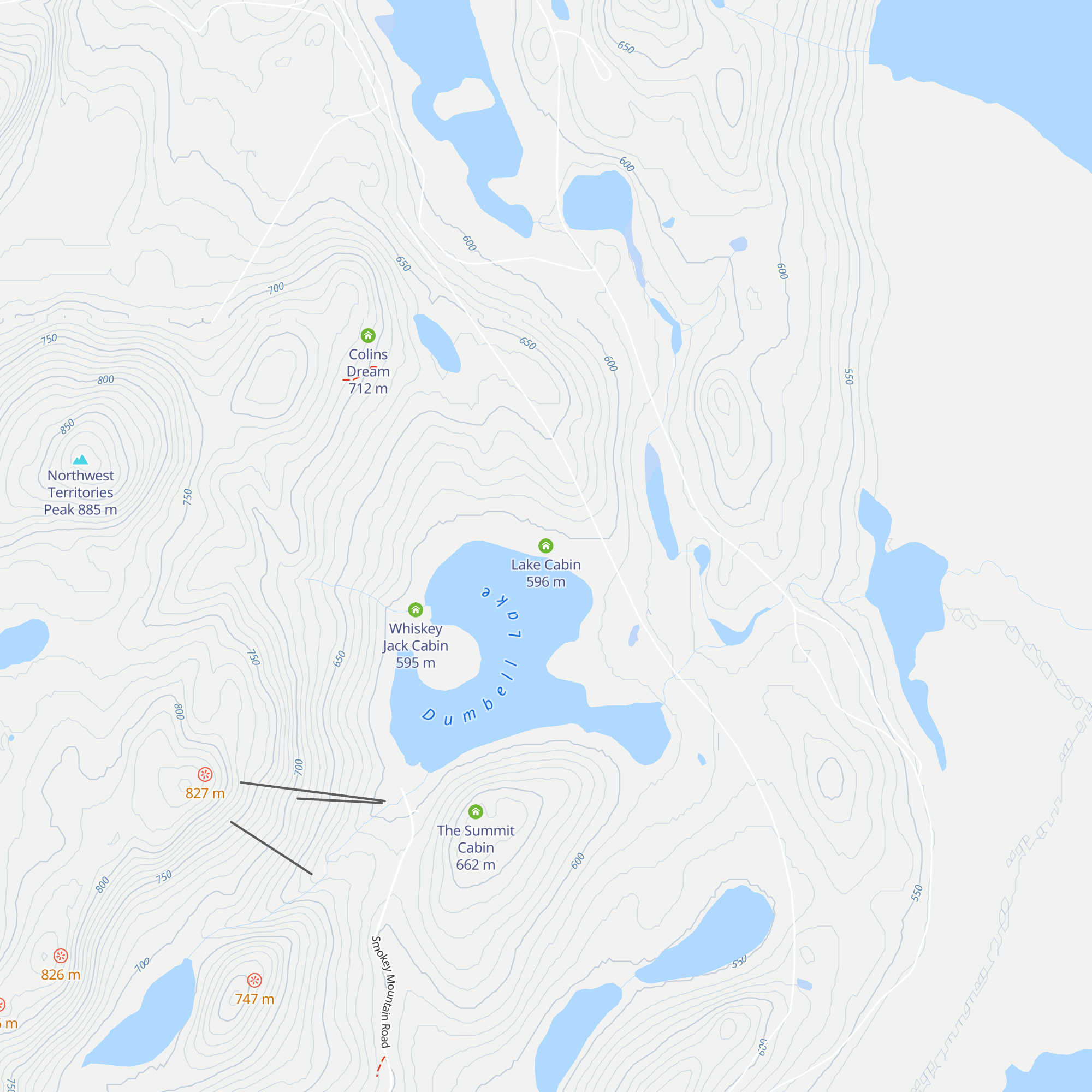 Lake Cabin map