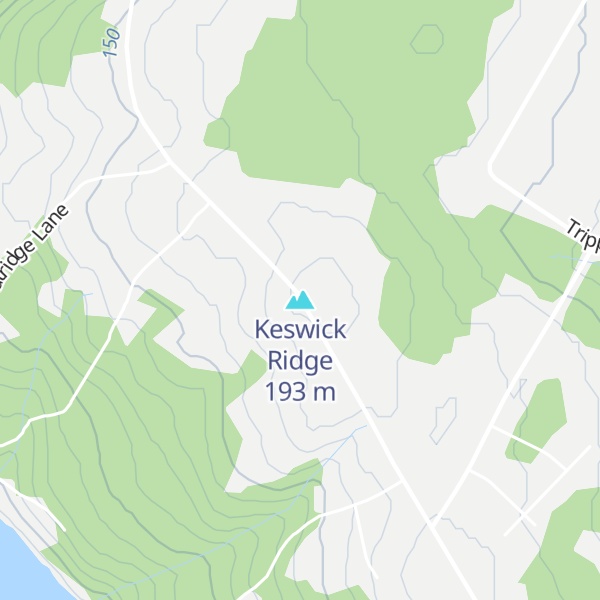 Map of Keswick Ridge