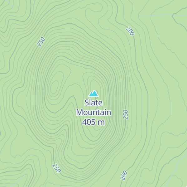 Map of Slate Mountain