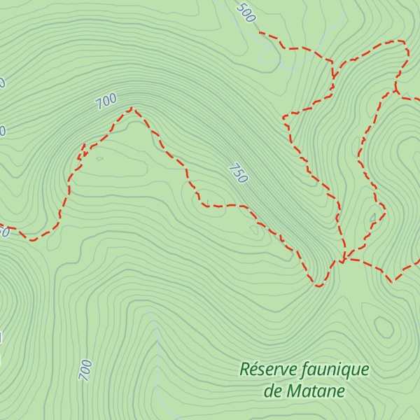 Map of Mont Craggy