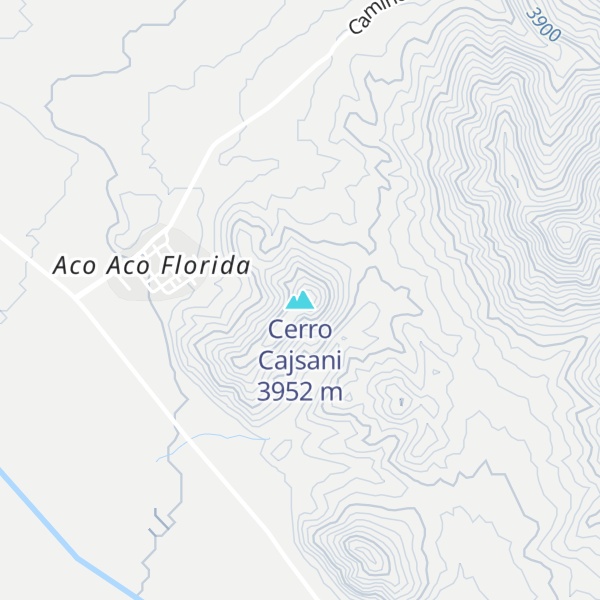 Map of Cerro Cajsani