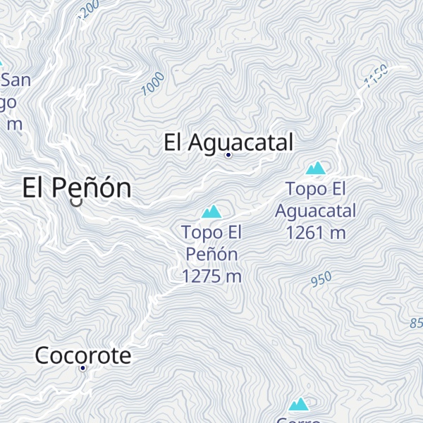 Map of Topo El Peñón