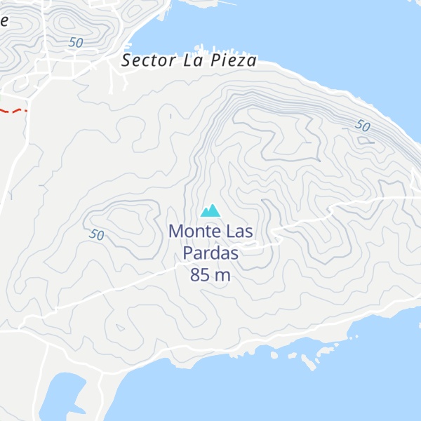 Map of Monte Las Pardas