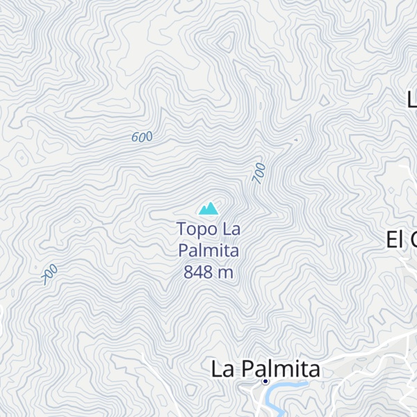 Map of Topo La Palmita