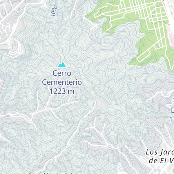 Map of Topo Valle Alegre