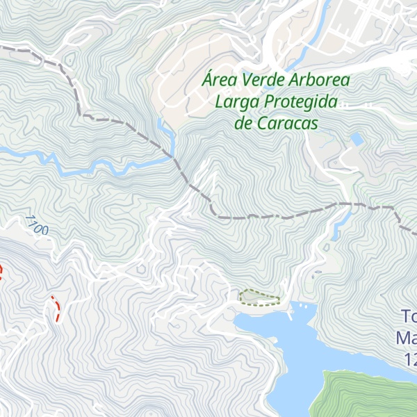 Map of Topo El Cují