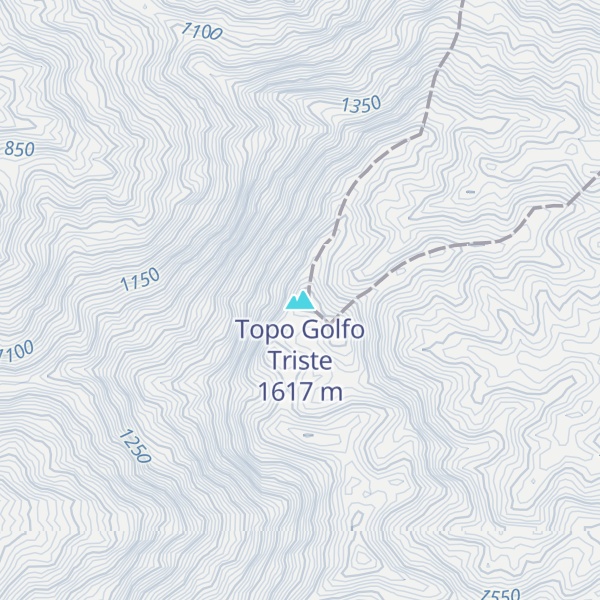 Map of Topo Golfo Triste