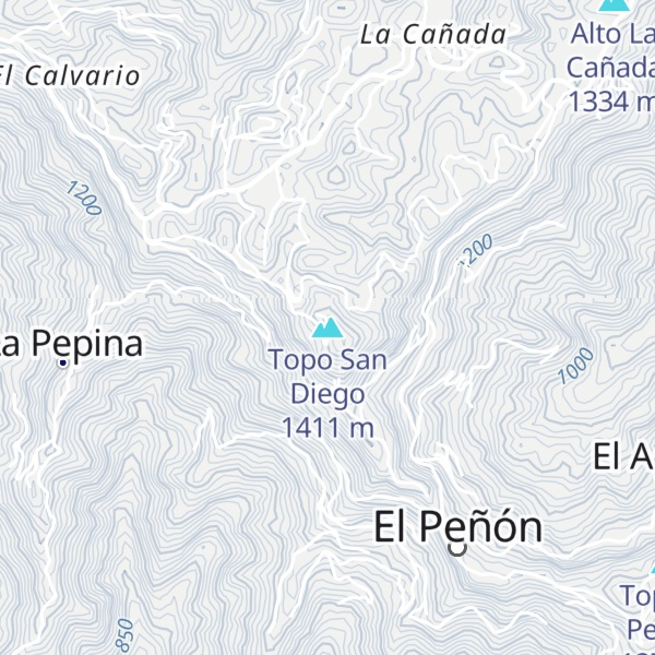 Map of Topo San Diego